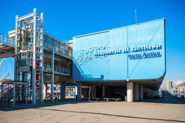Entrada do Aquário de Gênova na Itália.