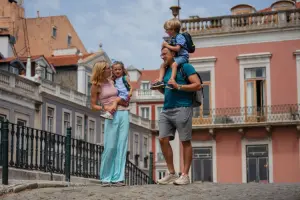 Passeio em família em Lisboa