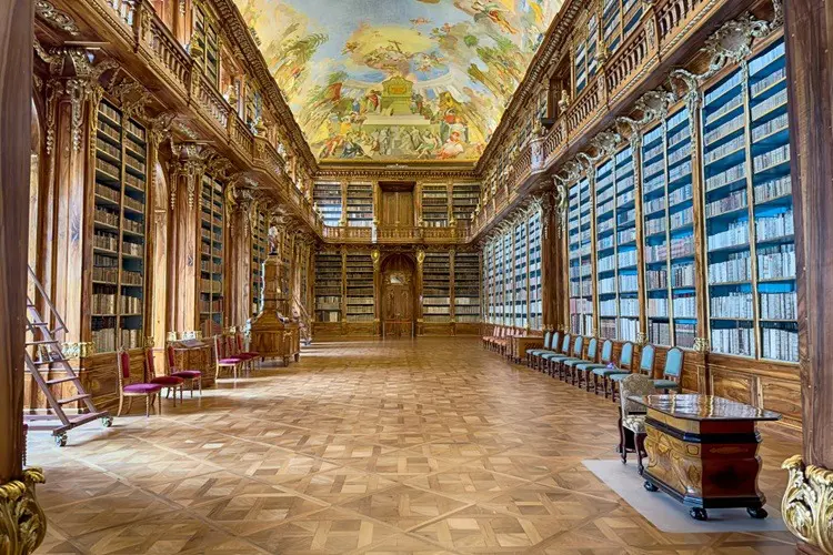 Sala da  Biblioteca do Monastério de Strahov.