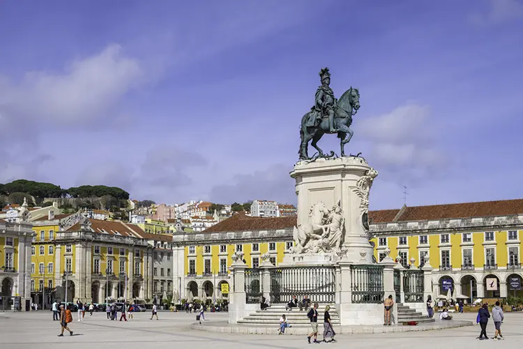 Praça do Comércio em Lisboa, a principal praça da capital de Portugal.