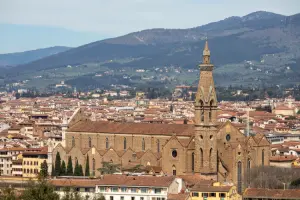Vista panorâmica de Florença a partir do Piazzale Michelangelo em um bate e volta pela Toscana