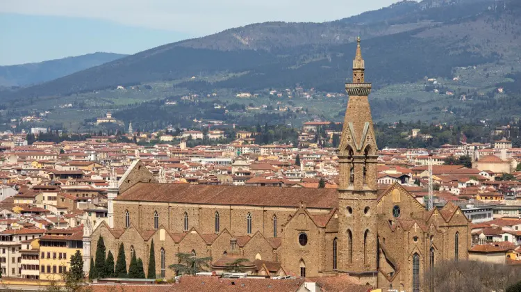 Vista panorâmica de Florença a partir do Piazzale Michelangelo em um bate e volta pela Toscana