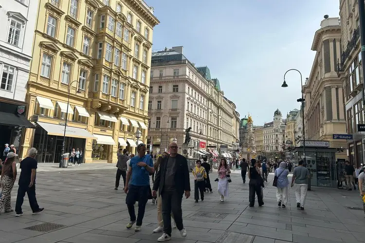 Rua comercial em Viena