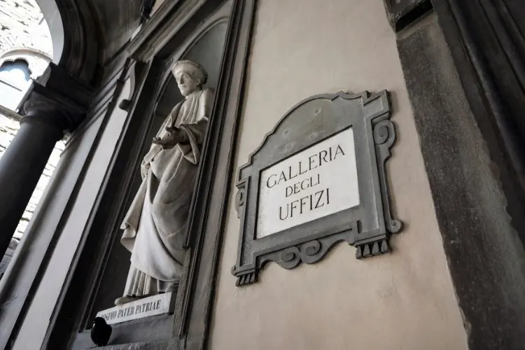Monumento de arte da Galeria Uffizi