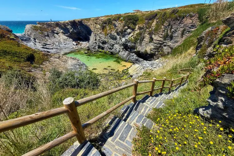 Praia do rorteiro Alentejo, em Portugal.