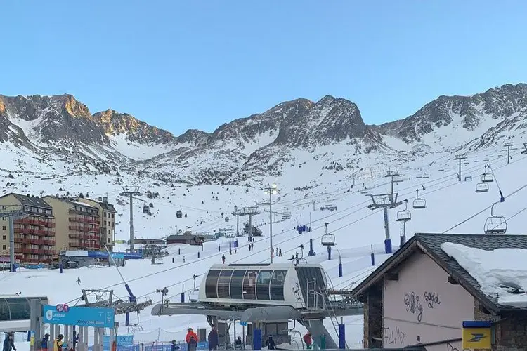 Setor Pas de la Casa na estação de esqui Granvalira em Andorra