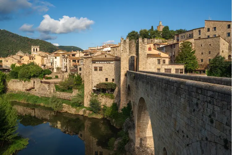 Ponte Romana em Besalú, cidade perto de Barcelona.