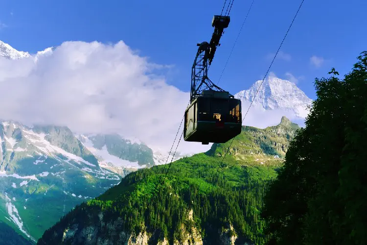 Gôndola em Lauterbrunnen
