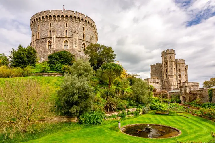 Castelo de Windsor na Inglaterra